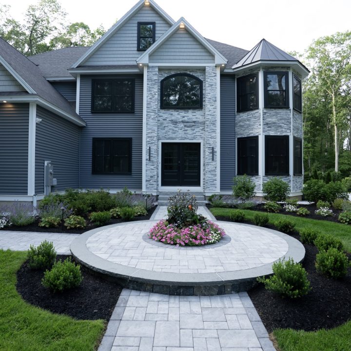 Second Photo down on home page, right side of landscape construction